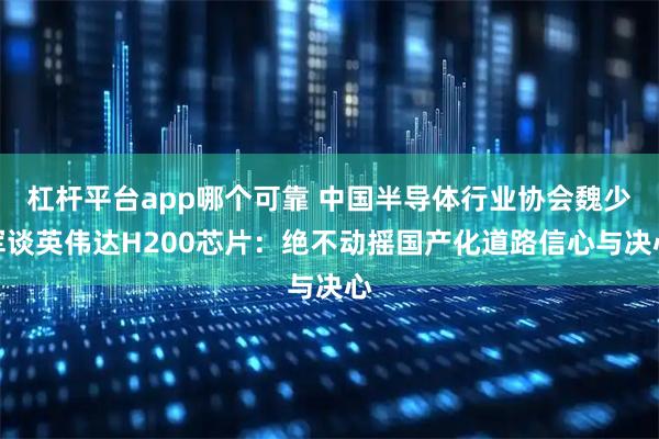 杠杆平台app哪个可靠 中国半导体行业协会魏少军谈英伟达H200芯片：绝不动摇国产化道路信心与决心