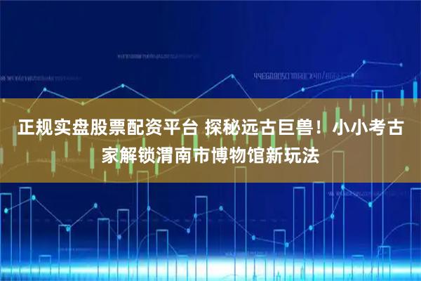 正规实盘股票配资平台 探秘远古巨兽！小小考古家解锁渭南市博物馆新玩法